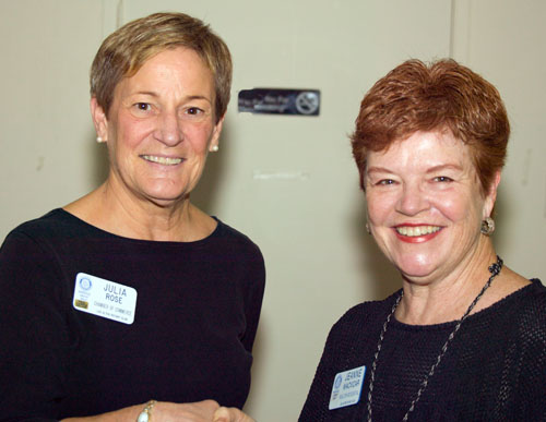 Greeters Today: Julie Rose and Jeanne McVicar