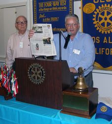 Clyde Noel with President Dennis