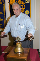 Pres Dennis rings the bell for the last time