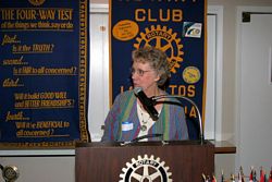 Past District Governor, Carolyn Schuetz